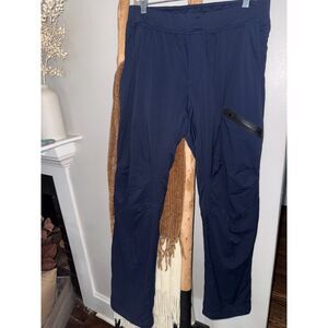 Lululemon Surge Hybrid Pants Mens Large Blue Zip Thigh Pocket Athletic